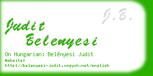 judit belenyesi business card